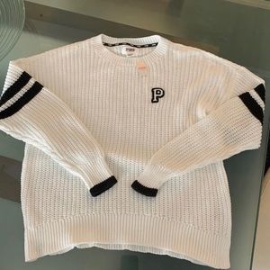 PINK knit sweater size large (oversized)